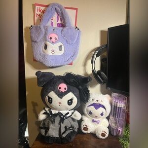Kuromi Plush and Bag Bundle set